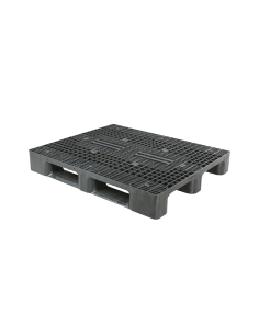 Palette plastique lourde 1200 x 1000 - Plateau ajouré - 3 semelles