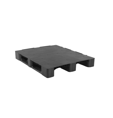 Palette plastique médium 1200 x 1000 - Plateau fermé - 3 semelles