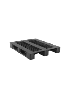 Palette plastique médium 1200 x 1000 - Plateau ajouré - 3 semelles