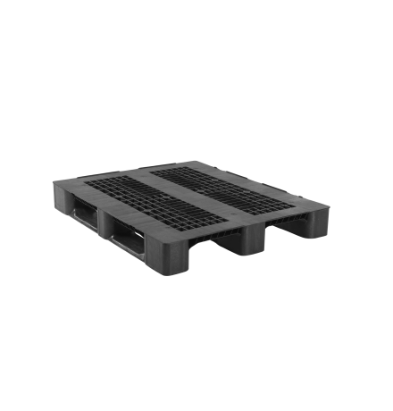 Palette plastique médium 1200 x 1000 - Plateau ajouré - 3 semelles