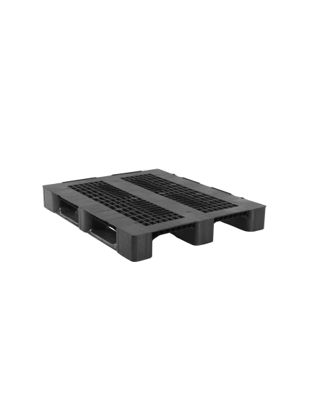Palette plastique médium 1200 x 1000 - Plateau ajouré - 3 semelles