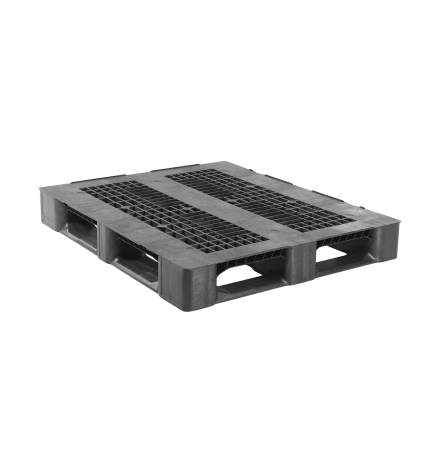 Palette plastique médium 1200 x 1000 - Plateau ajouré - 5 semelles