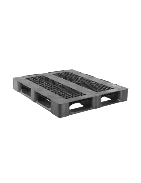 Palette plastique médium 1200 x 1000 - Plateau ajouré - 5 semelles