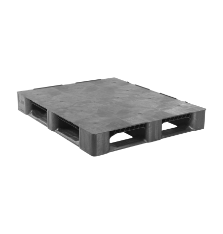 Palette plastique médium 1200 x 1000 - Plateau plein - 5 semelles