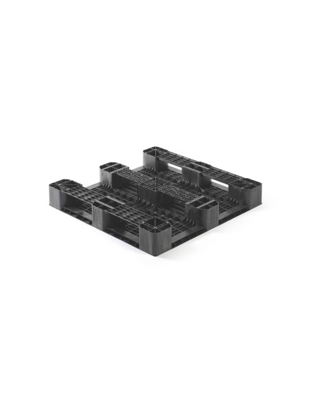 Palette plastique médium 1100 x 1100 - Plateau ajouré - 3 semelles