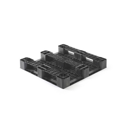Palette plastique médium 1100 x 1100 - Plateau ajouré - 3 semelles