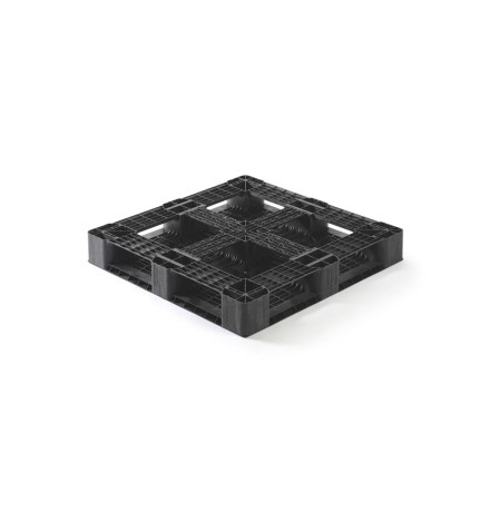 Palette plastique médium 1100 x 1100 - Plateau ajouré - 6 semelles