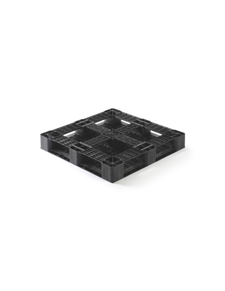 Palette plastique médium 1100 x 1100 - Plateau ajouré - 6 semelles