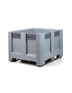 Caisse Palette Plastique 1200 x 1000 - PLEINE - 2 semelles