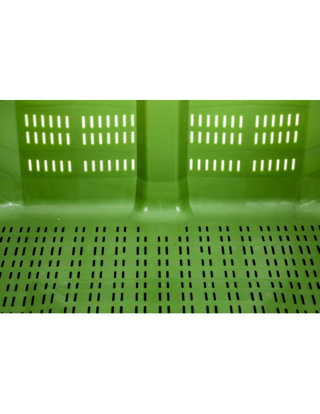 Caisse Palette Plastique 1200 x 1200 - AJOURÉE - 3 semelles