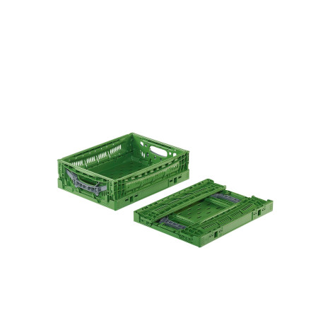 Bac Pliable Ajouré Vert 400x300x120 mm