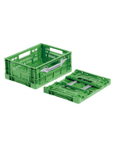 Bac Pliable Ajouré Vert 400x300x160 mm