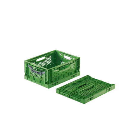 Bac Pliable Ajouré Vert 400x300x180 mm