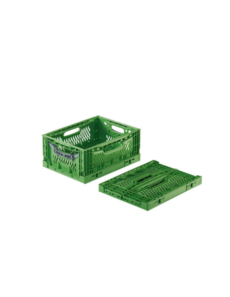 Bac Pliable Ajouré Vert 400x300x180 mm