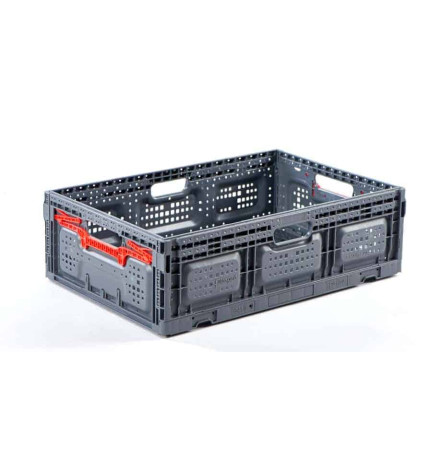 Bac Pliable Ajouré Gris 600x400x185 mm