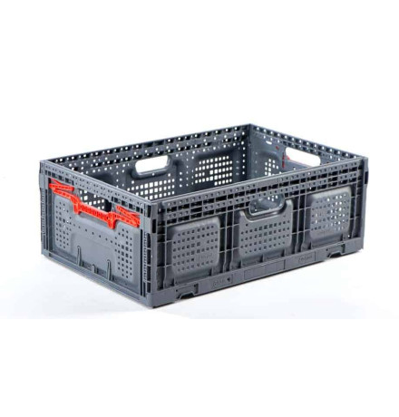 Bac Pliable Ajouré Gris 600x400x219 mm