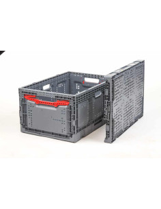 Bac Pliable Ajouré Gris 600x400x287 mm