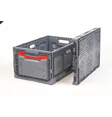 Bac Pliable Ajouré Gris 600x400x287 mm