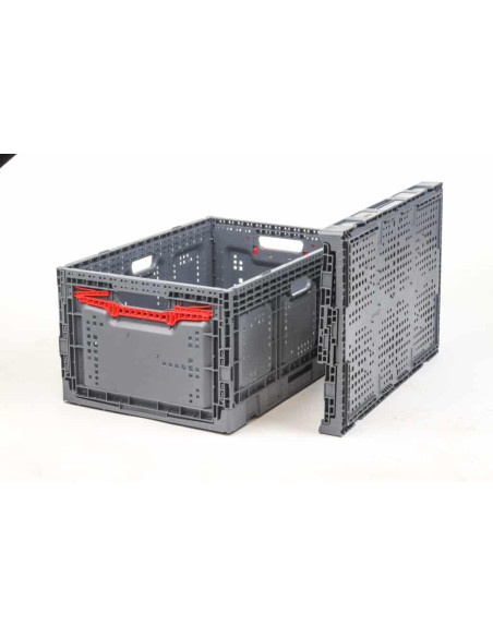 Bac Pliable Ajouré Gris 600x400x287 mm