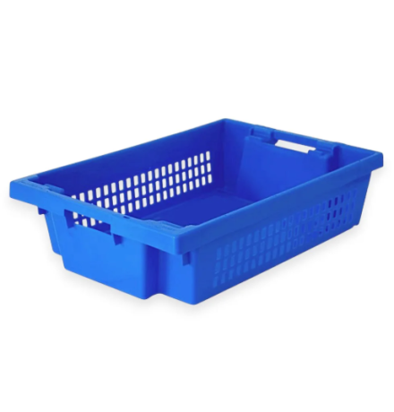 Bac plastique fond plein et parois ajourées 600x400x150mm