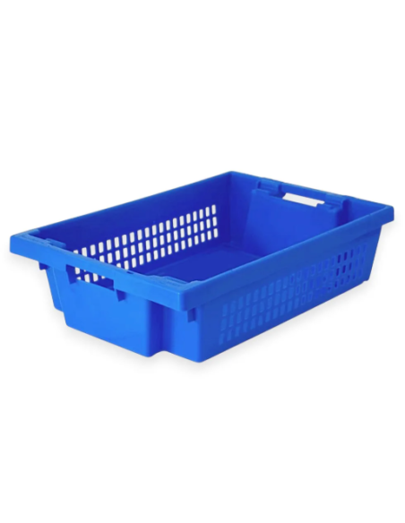 Bac plastique fond plein et parois ajourées 600x400x150mm