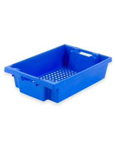 Bac plastique fond ajouré et parois pleines 600x400x150mm