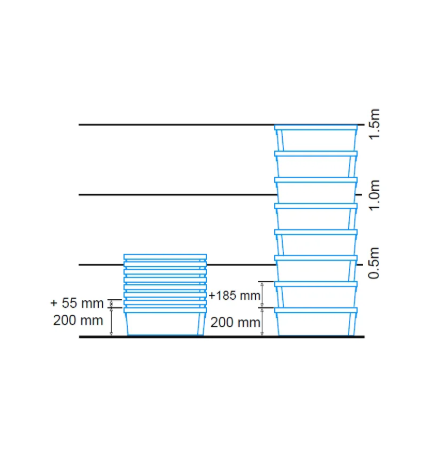 Bac plein 600x400x200mm