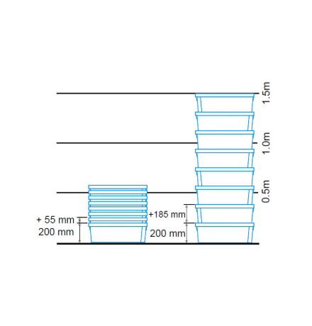 Bac ajouré 600x400x200mm
