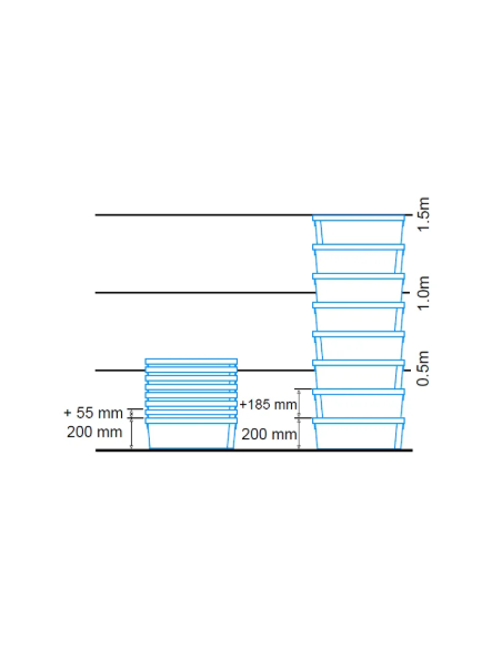 Bac ajouré 600x400x200mm