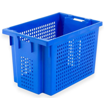 Bac plastique fond plein et parois ajourées 600x400x400mm