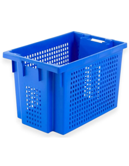 Bac plastique fond plein et parois ajourées 600x400x400mm