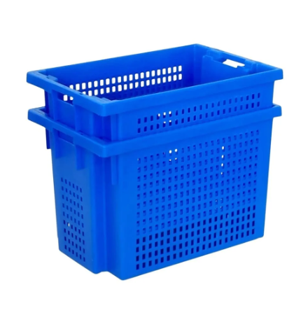 Bac plastique fond plein et parois ajourées 600x400x400mm