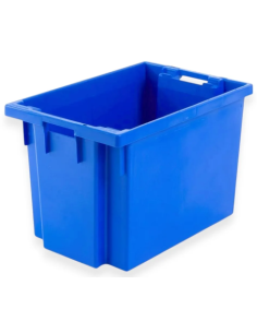 Bac plastique fond ajouré et parois pleines 600x400x400mm