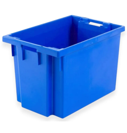 Bac plastique fond ajouré et parois pleines 600x400x400mm