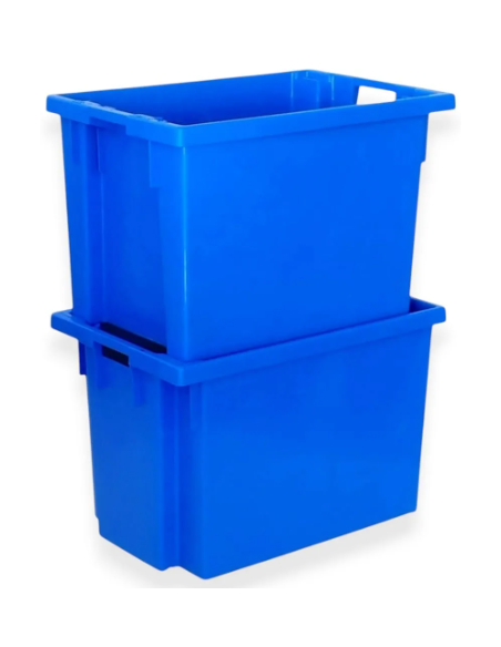 Bac plastique fond ajouré et parois pleines 600x400x400mm