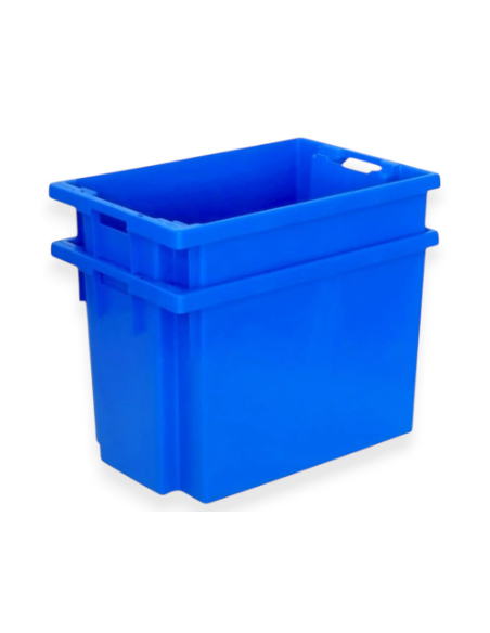 Bac plastique fond ajouré et parois pleines 600x400x400mm