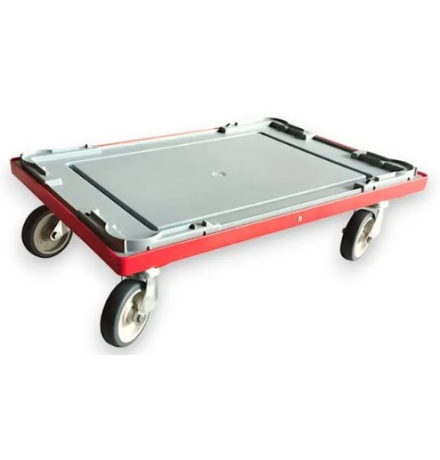 Chariot à roulettes avec couvercle 600x400mm