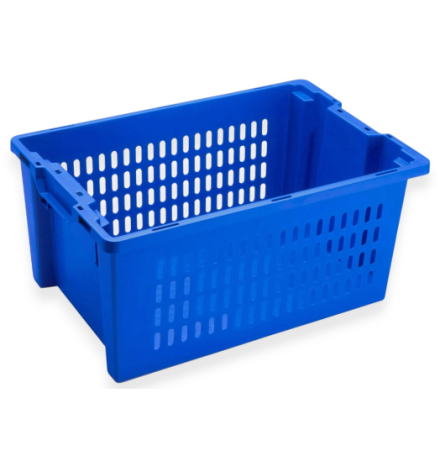 Bac plastique fond plein et parois ajourées 600x400x270mm