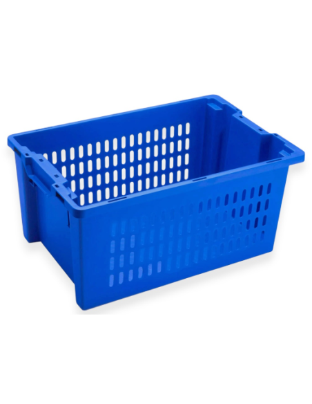 Bac plastique fond plein et parois ajourées 600x400x270mm