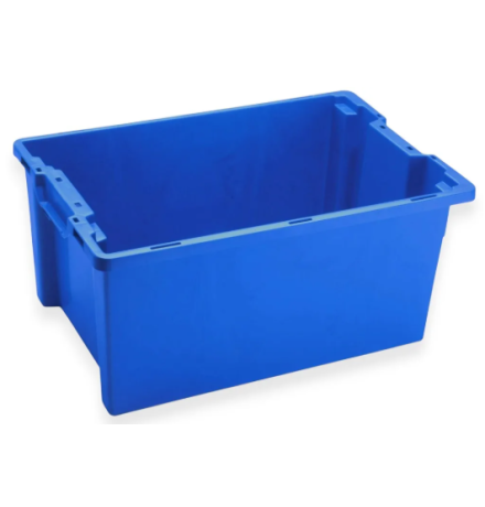 Bac plastique fond ajouré et parois pleines 600x400x270mm