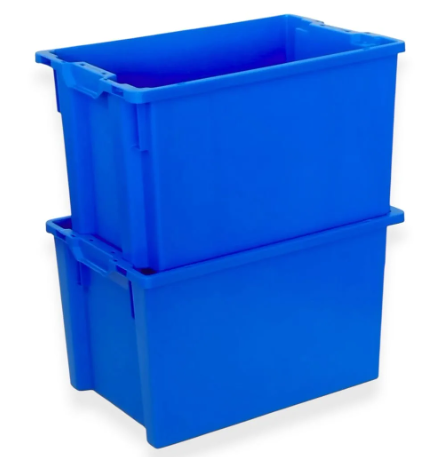 Bac plastique fond ajouré et parois pleines 600x400x350mm