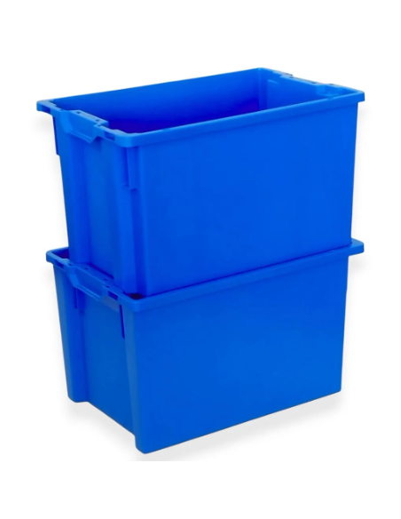 Bac plastique fond ajouré et parois pleines 600x400x350mm