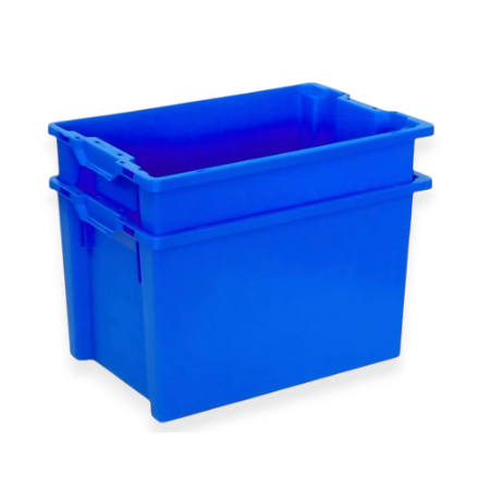 Bac plastique fond ajouré et parois pleines 600x400x350mm