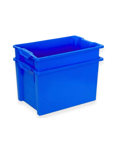 Bac plastique fond ajouré et parois pleines 600x400x350mm