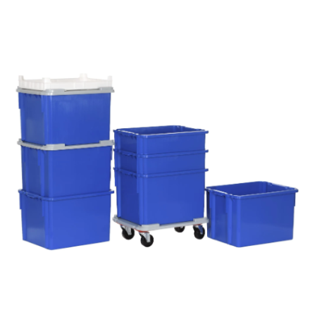 Bac plastique plein 620x500x403mm