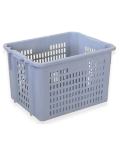 Bac plastique fond plein et parois ajourées 620x500x403mm
