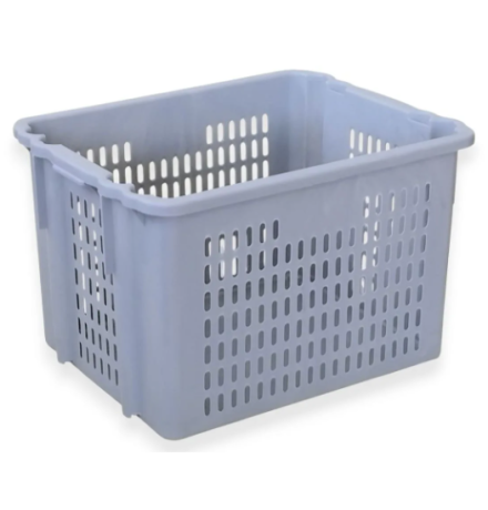 Bac plastique fond plein et parois ajourées 620x500x403mm