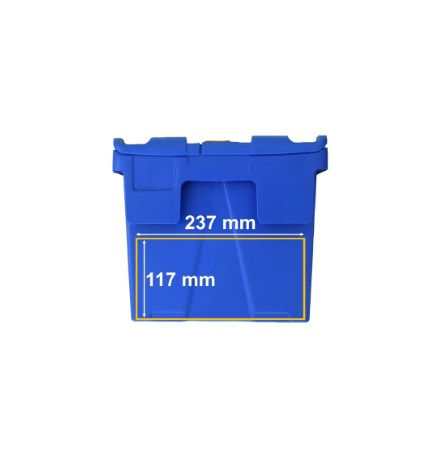 Bac avec couvercles solidaires 400x300x265mm