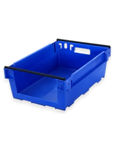 Bac pour picking emboîtable et gerbable sur rabats 600x400x200mm