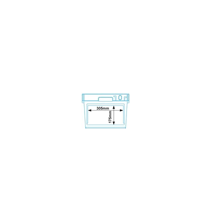Bac avec ouverture pour accès Picking, emboîtable et gerbable sur rabats 600x400x300mm